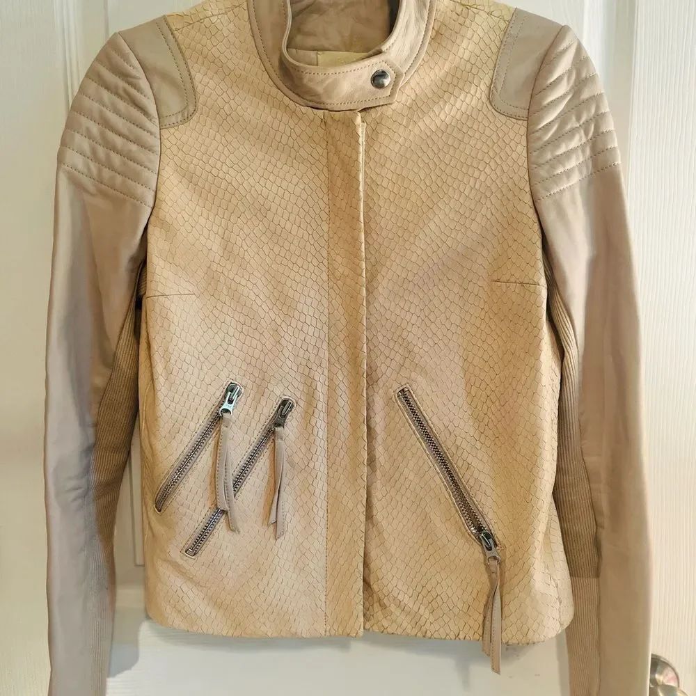 Rebecca Taylor Lamb Leather Jacket - Picture 2 of 10